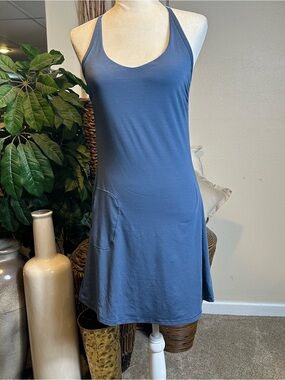 Prana Blue Racerback Midi Dress